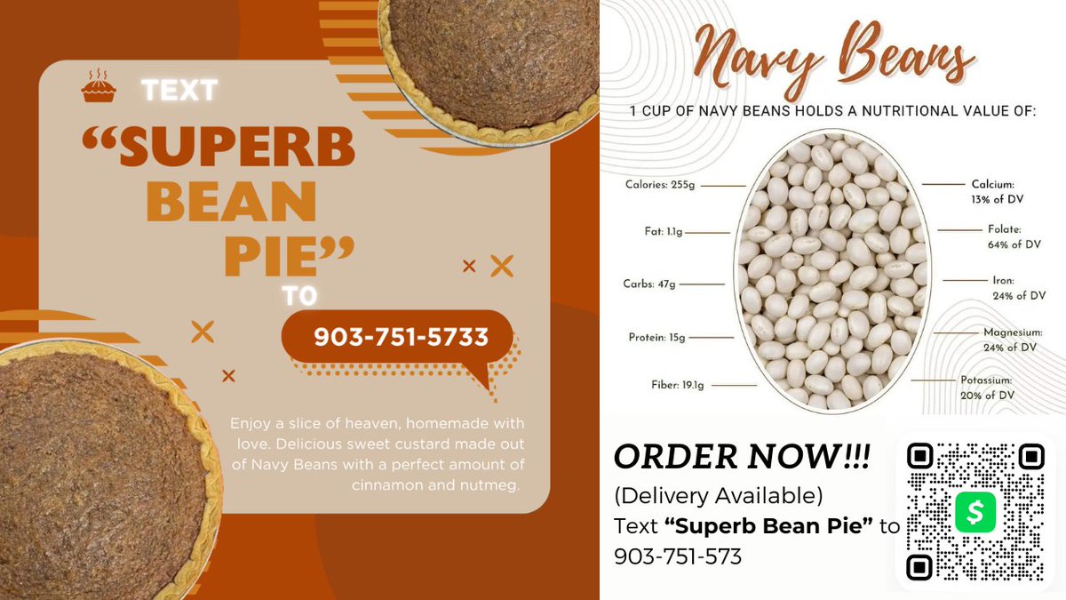 PhenomRadio's tweet photo. #BeanPieDallas Enjoy a slice of heaven homemade with love! Text "SUPERB BEAN PIE" to 903.751.5733 | Delivery available. Order now! Bulk & single orders available! Call or text for more information! #BeanPie #SuperbBeanPie #Dallas #Fortworth #DallasPies #ThePlugRoom #MOEToday https://t.co/AzwPAMPywx
