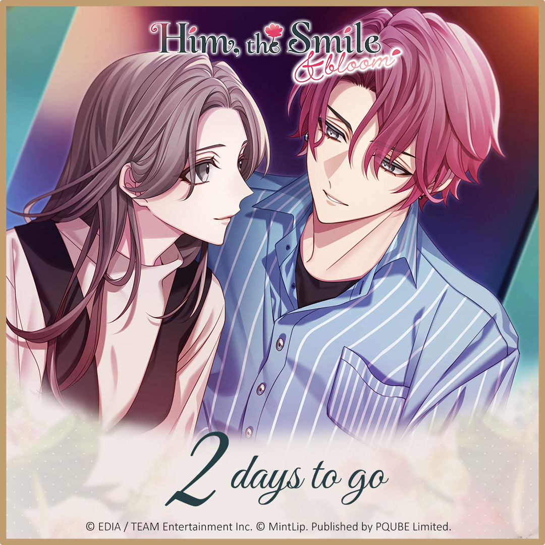 ❤️ONLY 2 DAYS TO GO!❤️

Tenya, the quiet charmer of Fill Flower, pours his soul into every bouquet. 

When Miku returns from overseas, their reunion blooms like Nandina! 

Join them in Him, the Smile &amp; Bloom as their love grows.

Wishlist now: bit.ly/3AkDrkS