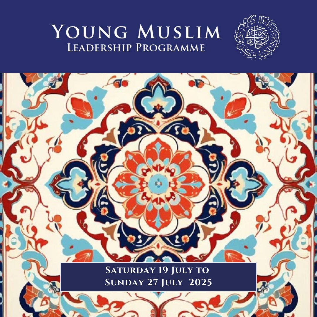 Applications are now open for our twentieth Young Muslim Leadership Programme (YMLP) which will be held this year between Saturday 19th and Sunday 27th July 2025.

More details about the YMLP and how to apply can be found on our website. Link in bio.

 #ymlp2025