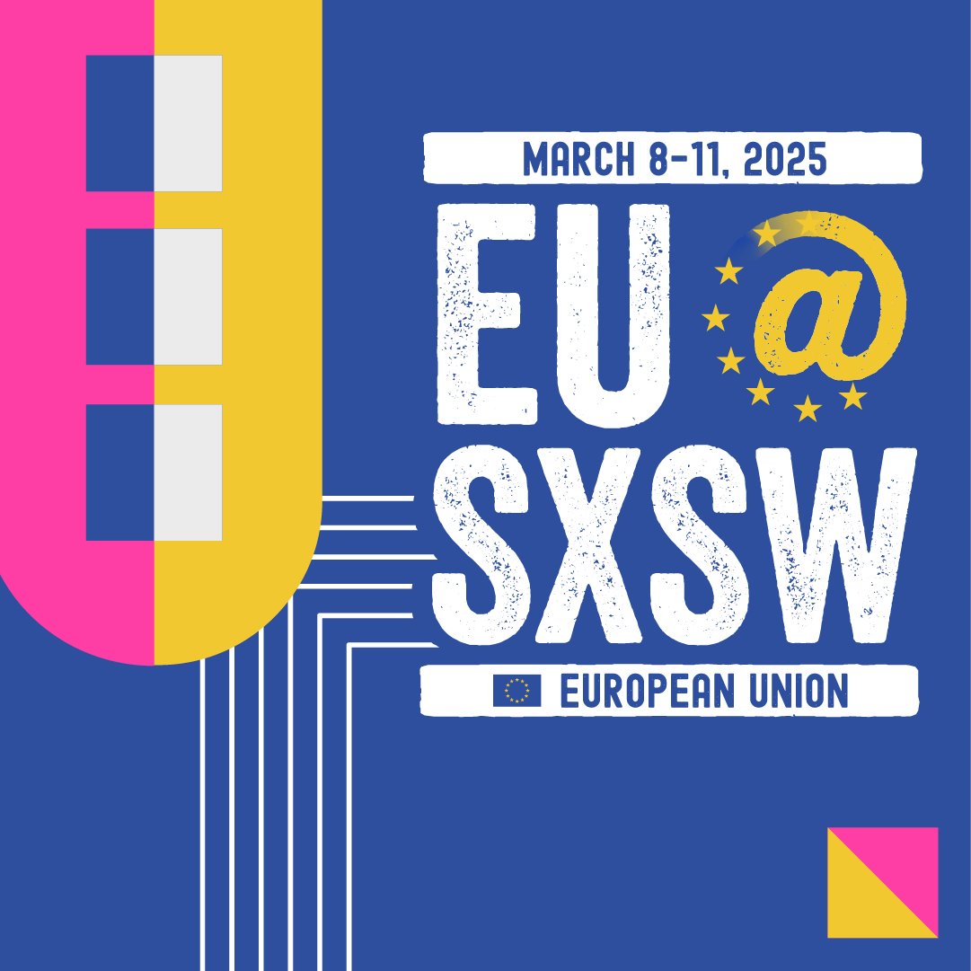 EUintheUS's tweet photo. It's official: #EUatSXSW is LIVE! π’
Now on https://t.co/EqueQb1d4z, learn about the panels, cultural showcases, and networking events that the European Union is hosting at partner venues during @sxsw from March 8-11. And save your spot today, they tend to fill up quick! β¨ https://t.co/tgwg8QA5KW