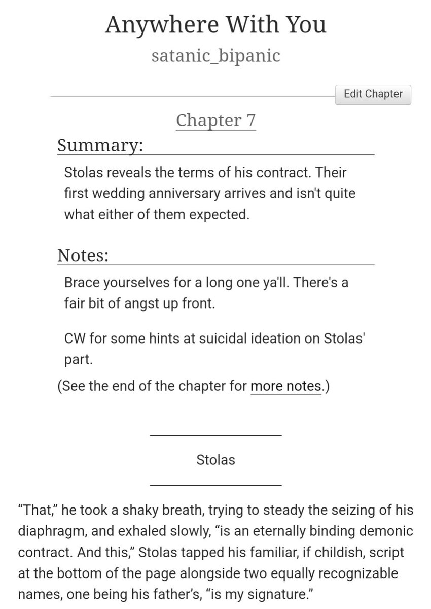Satanic BiPanic (@satanic_bipanic) on Twitter photo Day 6 of #StolitzWeek2025 Prompt: Valentine's Day <a href="/StolitzWeek/">STOLITZ WEEK 💌</a>
Second to last chapter of my newlywed #Stolitz AU! Feast on almost 9k words of egg-related angst and feels! Plus their first wedding anniversary!
(Preview of Blitzø freaking out below 🥚)
archiveofourown.org/works/62906524… Day 6 of #StolitzWeek2025 Prompt: Valentine's Day <a href="/StolitzWeek/">STOLITZ WEEK 💌</a>
Second to last chapter of my newlywed #Stolitz AU! Feast on almost 9k words of egg-related angst and feels! Plus their first wedding anniversary!
(Preview of Blitzø freaking out below 🥚)
archiveofourown.org/works/62906524…