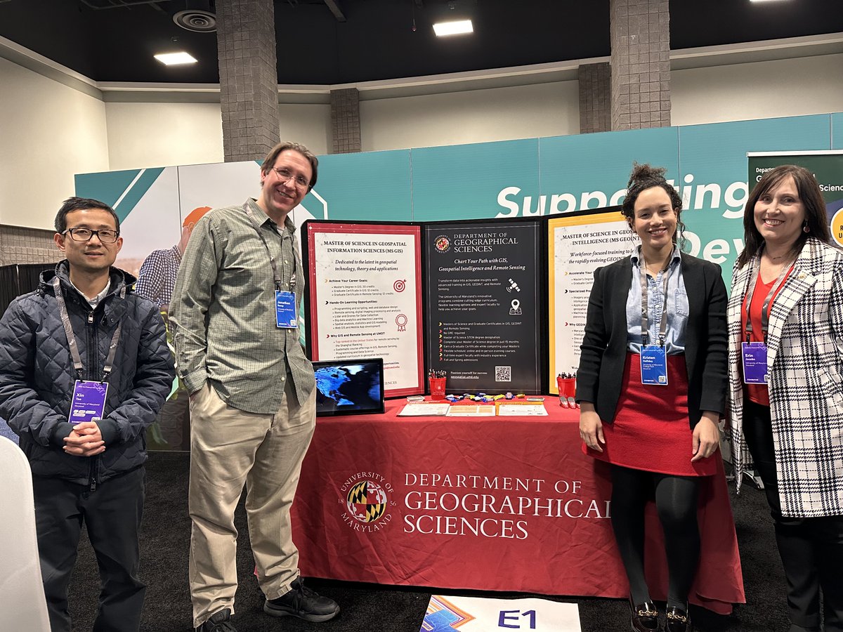 umdgeography's tweet image. Day 2 at @Esri Federal GIS Conference: Stop by booth E1 in the GIS in Education zone. #FedGIS #FedGIS2025