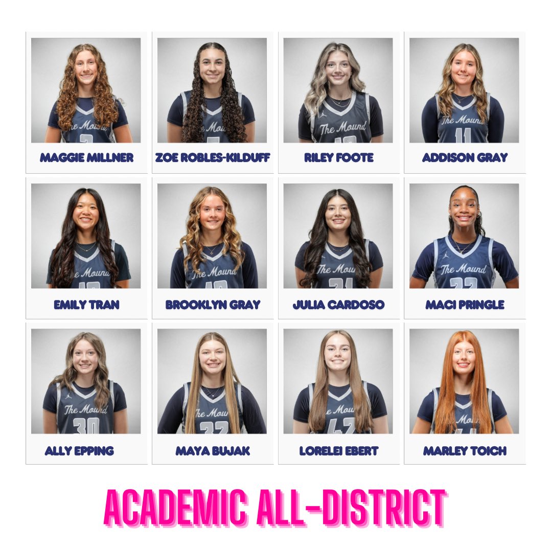 Our players handle their business in the classroom as well! 

Congratulations to our entire varsity for being recognized as Academic All-District!