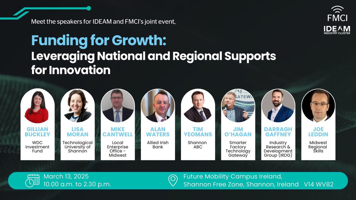📢We are only 2 weeks away from our Funding for Growth event!
Don't miss your chance to discover funding opportunities in Ireland and grow your business, with insights on sustainable growth from industry leaders.
Grab a ticket while you still can: tinyurl.com/bdzybuzh