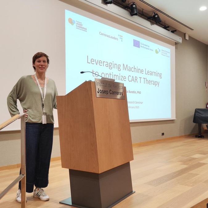 Josep Carreras Leukaemia Research Institute (IJC) (@carrerasijc) on Twitter photo Today, 2⃣ postdoctoral researchers from <a href="/CarrerasLeaders/">Carreras Leaders</a> have led our Young Researcher Seminars 🙌
🧑🔬👩🔬 Gerard Martínez (<a href="/sergicuartero/">Sergi Cuartero</a> lab) has presented his work on myeloid leukemia of Down syndrome and Alessia Buratin (<a href="/eli_mereu/">Elisabetta Mereu 🇺🇦</a> lab) has talked about machine learning to Today, 2⃣ postdoctoral researchers from <a href="/CarrerasLeaders/">Carreras Leaders</a> have led our Young Researcher Seminars 🙌
🧑🔬👩🔬 Gerard Martínez (<a href="/sergicuartero/">Sergi Cuartero</a> lab) has presented his work on myeloid leukemia of Down syndrome and Alessia Buratin (<a href="/eli_mereu/">Elisabetta Mereu 🇺🇦</a> lab) has talked about machine learning to