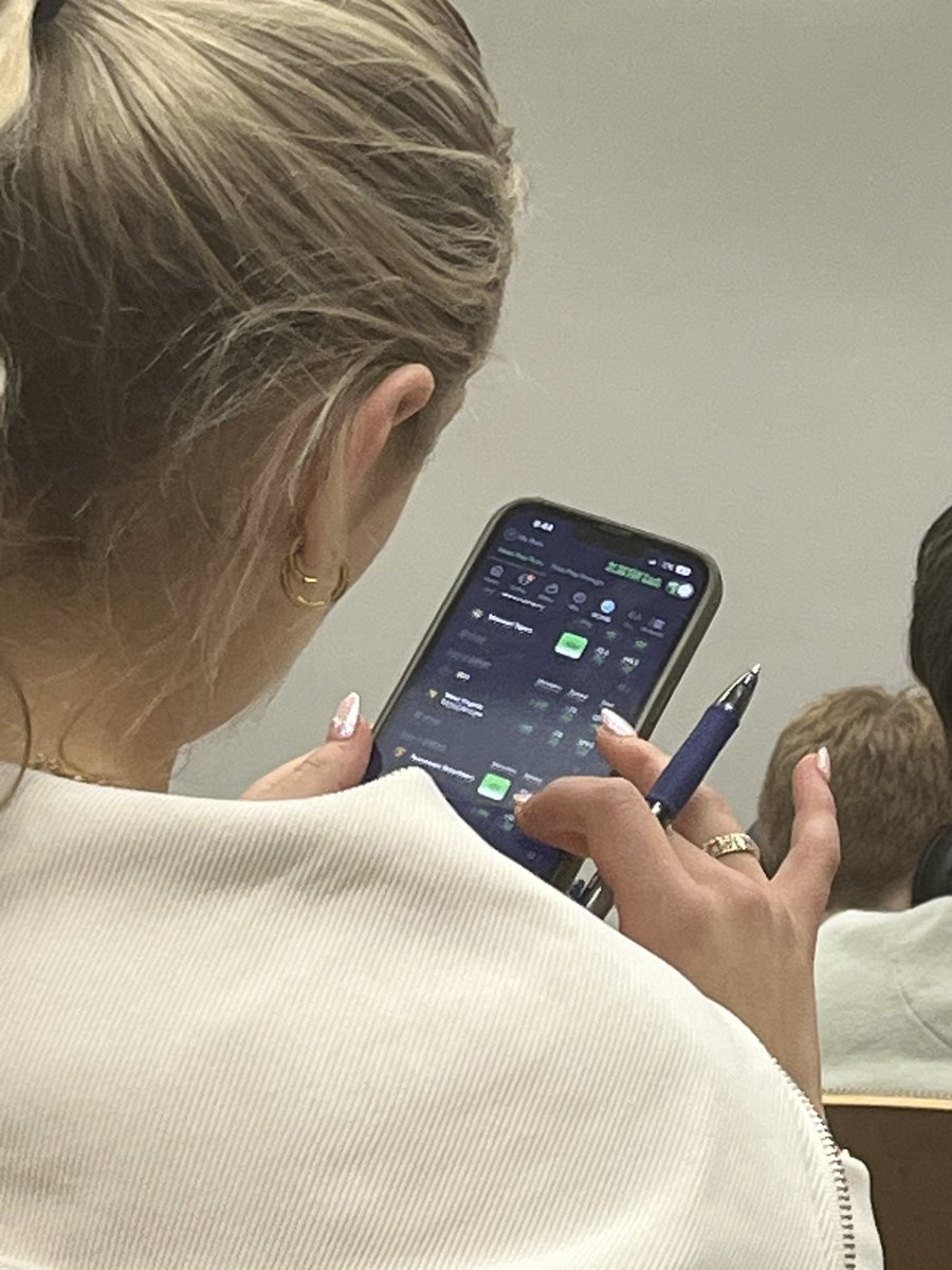 Did not have a chick crafting a parlay in class on my bingo card for today