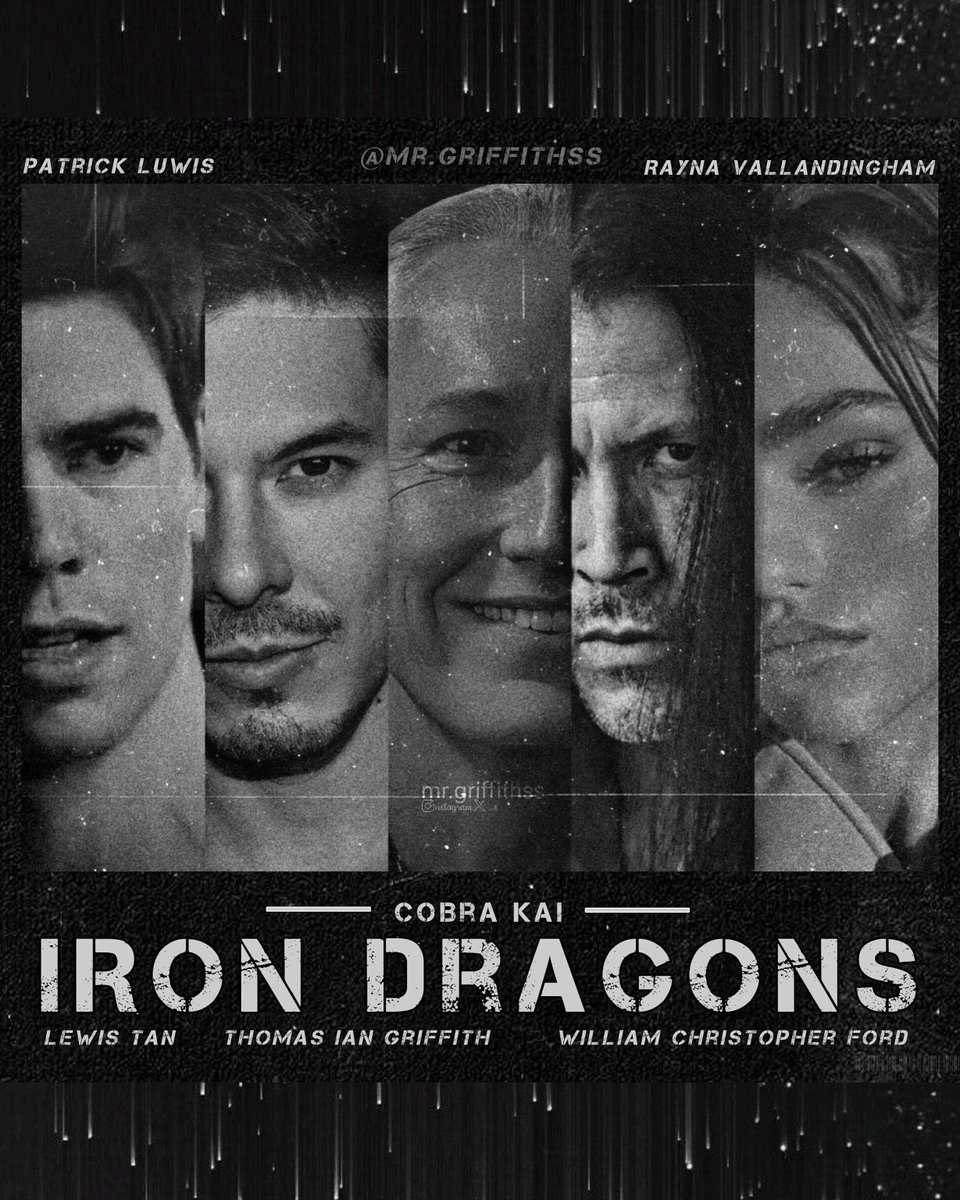 MrGriffithss's tweet photo. #Throwback to my favorite #irondragons posters that I designed during the #CobraKaiSeason6 era! Mr. Silver's team really did have the best fighters! 🐉🔥

@TheLewisTan #TerrySilver #ThomasIanGriffith #senseiwolf #raynavallandingham #patrickluwis #axelkovacevic #FanArt #Tbt https://t.co/4JOpeF2wM4