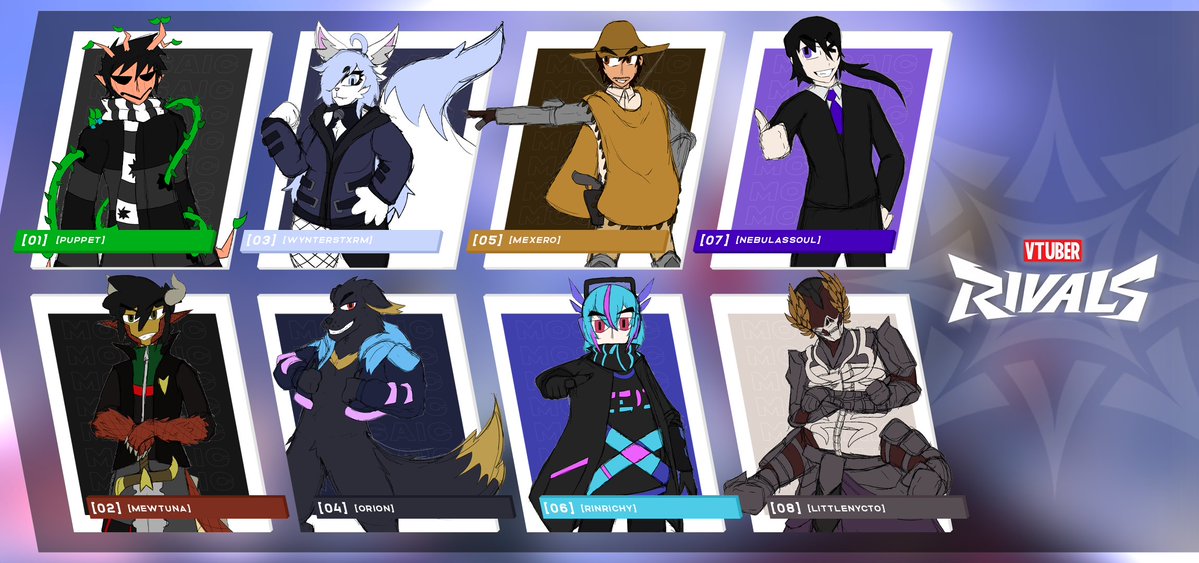 RealCamana (@realcamana) on Twitter photo Welcome Team "Team Mosaic" to #VtuberRivals
<a href="/Puppet_Uw/">Puppet (Evo champ)</a> (captain)
@wynterstxrm
<a href="/MexeroG/">Mexero GG</a>
<a href="/CmcNebulas/">CmcNebulas</a>
<a href="/MewTuna/">MewTuna</a>
<a href="/DumbDogBarking/">Orion the Dumb Dog</a>
<a href="/RinRichy/">Rin</a>
<a href="/Little_Nycto/">◈Nycto📿Celestial V-Horror & Musician◈</a> Welcome Team "Team Mosaic" to #VtuberRivals
<a href="/Puppet_Uw/">Puppet (Evo champ)</a> (captain)
@wynterstxrm
<a href="/MexeroG/">Mexero GG</a>
<a href="/CmcNebulas/">CmcNebulas</a>
<a href="/MewTuna/">MewTuna</a>
<a href="/DumbDogBarking/">Orion the Dumb Dog</a>
<a href="/RinRichy/">Rin</a>
<a href="/Little_Nycto/">◈Nycto📿Celestial V-Horror & Musician◈</a>