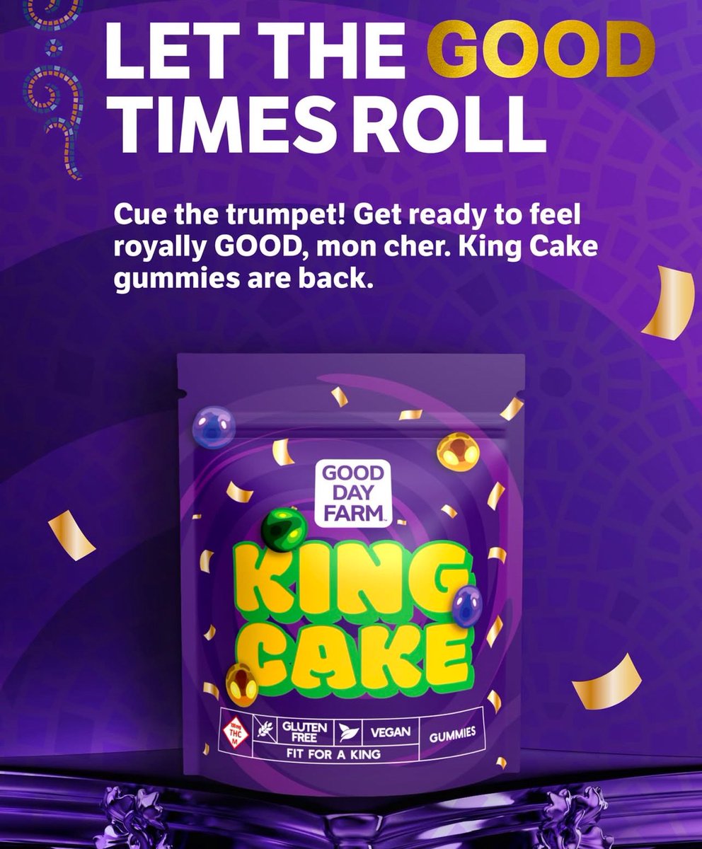 THEY’RE BACK! Celebrate Mardi Gras with a flavor fit for royalty. Our seasonal King Cake Gummies bring the magic to life with rich cinnamon dough, sweet creamy notes, and a festive cinnamon sugary crunch. Vegan, gluten-free, and made with real fruit, they’re the perfect way to
