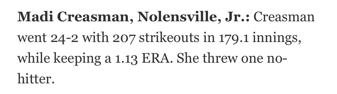 Madison Creasman (@madicreasman) on Twitter photo Ready for Junior Season! Thankful to be mentioned among the best! <a href="/wcsnhssoftball/">Nolensville Softball</a> <a href="/TGNatGroves/">Top Gun National-Groves</a> <a href="/Coach_India_C/">Coach India (Chiles) / SlapperNation</a> <a href="/MarcKKendrick/">Coach Marc K Kendrick</a> <a href="/UUAthleticsSB/">Union University Softball</a> <a href="/Em_Russell/">Emily Russell</a> <a href="/HolliMitchell8/">Holli Mitchell</a> <a href="/DrCoachBrown5/">Megan Brown PhD</a> Ready for Junior Season! Thankful to be mentioned among the best! <a href="/wcsnhssoftball/">Nolensville Softball</a> <a href="/TGNatGroves/">Top Gun National-Groves</a> <a href="/Coach_India_C/">Coach India (Chiles) / SlapperNation</a> <a href="/MarcKKendrick/">Coach Marc K Kendrick</a> <a href="/UUAthleticsSB/">Union University Softball</a> <a href="/Em_Russell/">Emily Russell</a> <a href="/HolliMitchell8/">Holli Mitchell</a> <a href="/DrCoachBrown5/">Megan Brown PhD</a>