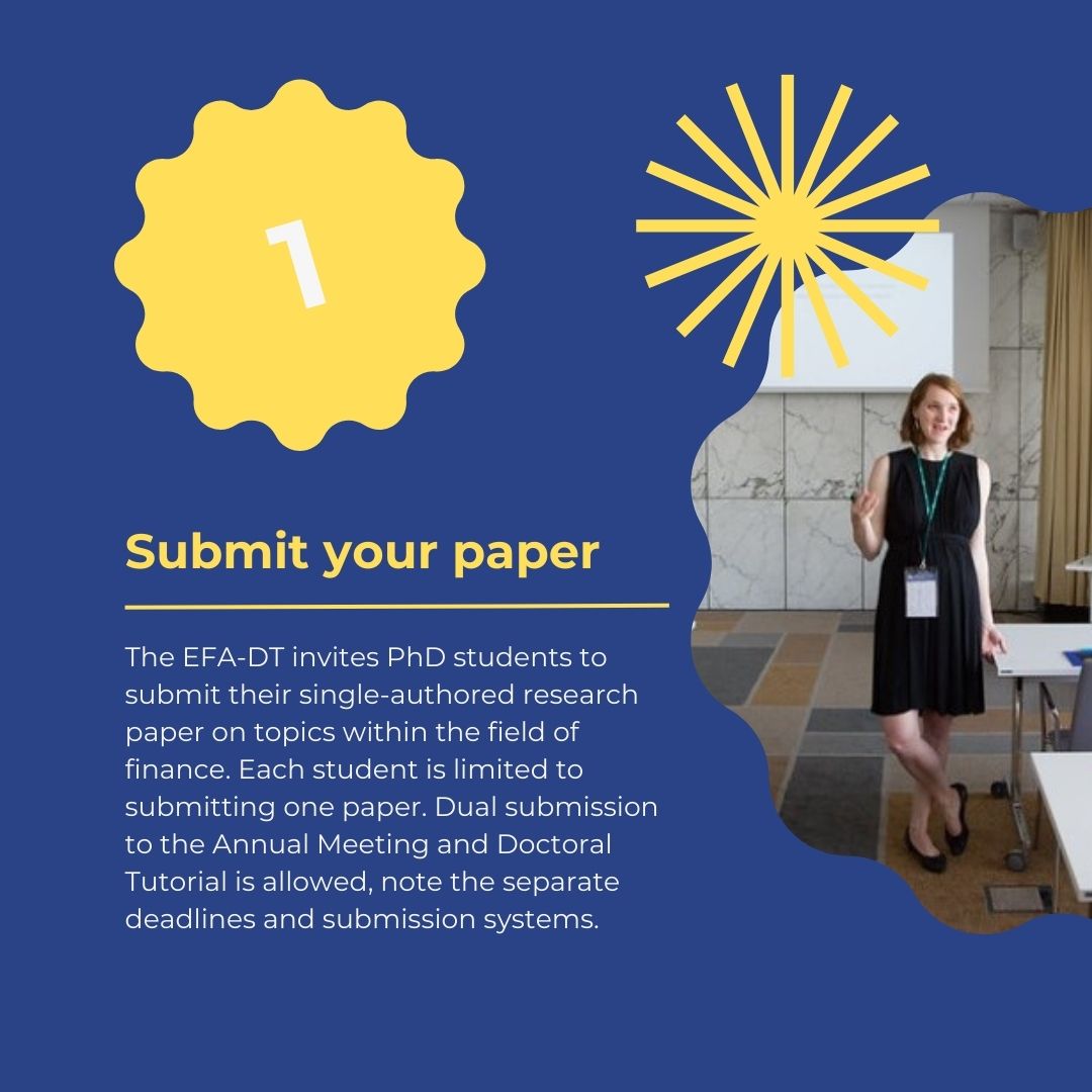 Question: I wrote a paper with a co-author. Can I submit this paper to the Doctoral Tutorial?
Answer: No, you may only submit single-authored papers to be considered for the Doctoral Tutorial.