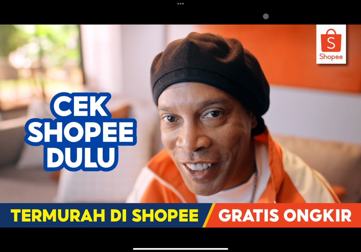 seriusan #DiShopeeAdaRonaldinho guys kalo liat iklan ini jadi nostalgia masa kecil deh
s.shopee.co.id/A9yFC9qwrN