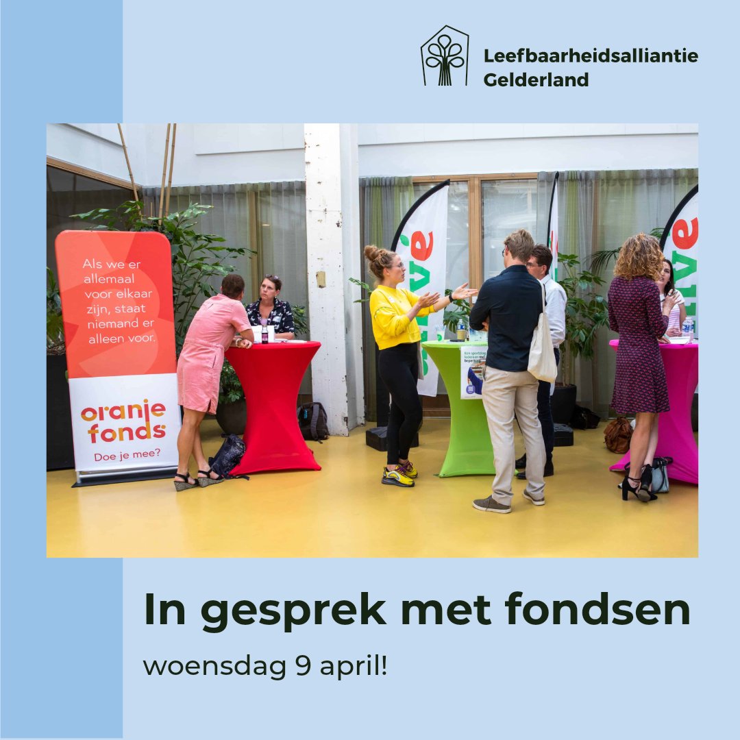 Kom naar 𝐝𝐞 𝐠𝐞𝐬𝐩𝐫𝐞𝐤𝐬𝐝𝐚𝐠 𝐦𝐞𝐭 𝐟𝐨𝐧𝐝𝐬𝐞𝐧 op 9 april. En toets in een persoonlijk gesprek met een van de aanwezige fondsen of jouw idee kans maakt op financiering! Én leer hoe je jouw aanvraag kan versterken. Meld je aan! 👉loom.ly/X8jvyVI