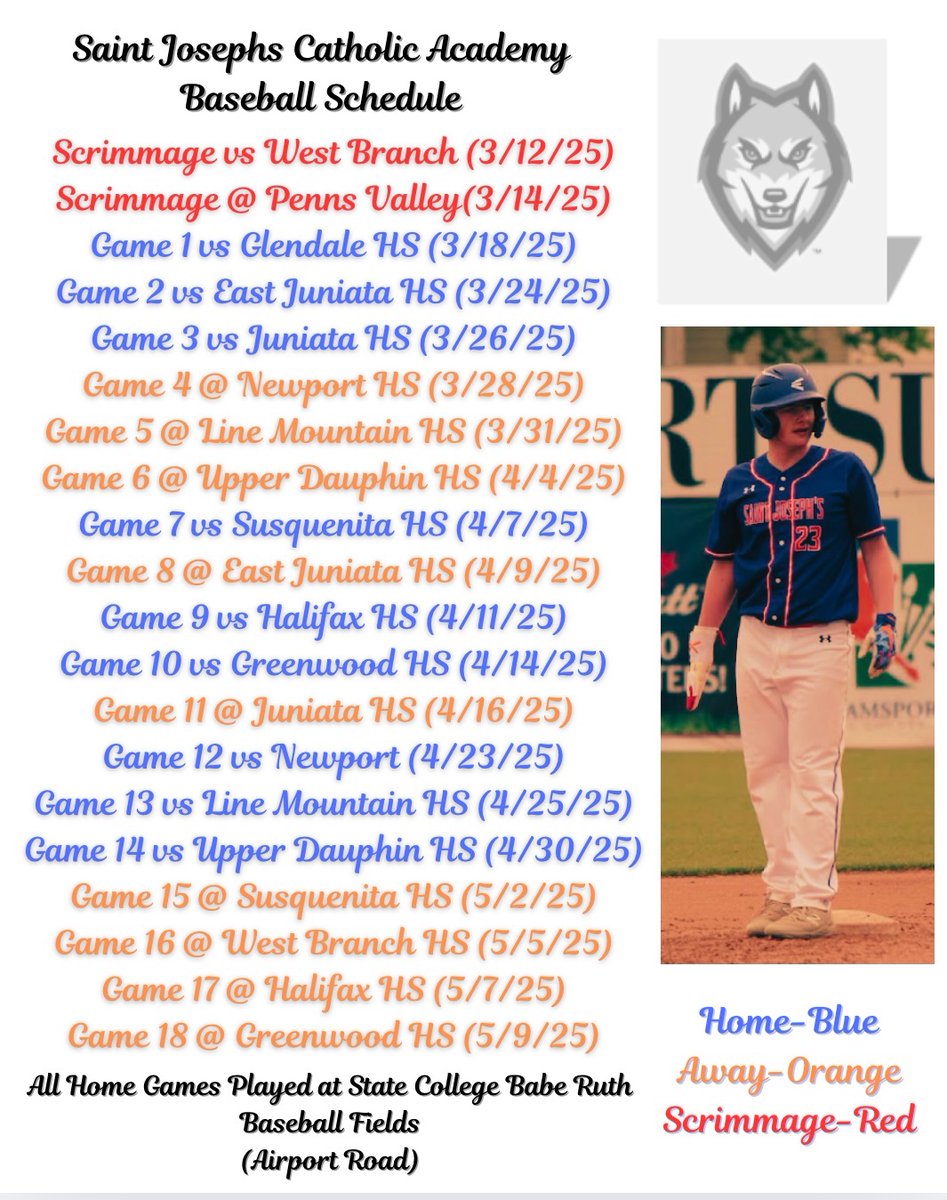 Caleb Foytack (@cfoytack35834) on Twitter photo Saint Joes Baseball is right around the corner. Just wanted to share my schedule. Excited for the upcoming season!
<a href="/SRUBaseball/">Rock Baseball</a>
<a href="/PSUAbingtonBSB/">PSU Abington Baseball</a>
<a href="/WUSandlot/">Waynesburg University Baseball</a>
<a href="/Mrtaylor04/">Coach Myles</a>
<a href="/GBurgBase/">Gettysburg Baseball</a>
<a href="/BUncommitted/">Baseball_Uncommitted</a>
<a href="/PrepBaseballPA/">Prep Baseball Pennsylvania</a>
<a href="/PB_Uncommitted/">Prep Baseball Uncommitted</a>
<a href="/prepbaseball/">Prep Baseball</a>
<a href="/FlatgroundApp/">FLATGROUND Pitching</a>
<a href="/PerfectGameUSA/">Perfect Game USA</a> Saint Joes Baseball is right around the corner. Just wanted to share my schedule. Excited for the upcoming season!
<a href="/SRUBaseball/">Rock Baseball</a>
<a href="/PSUAbingtonBSB/">PSU Abington Baseball</a>
<a href="/WUSandlot/">Waynesburg University Baseball</a>
<a href="/Mrtaylor04/">Coach Myles</a>
<a href="/GBurgBase/">Gettysburg Baseball</a>
<a href="/BUncommitted/">Baseball_Uncommitted</a>
<a href="/PrepBaseballPA/">Prep Baseball Pennsylvania</a>
<a href="/PB_Uncommitted/">Prep Baseball Uncommitted</a>
<a href="/prepbaseball/">Prep Baseball</a>
<a href="/FlatgroundApp/">FLATGROUND Pitching</a>
<a href="/PerfectGameUSA/">Perfect Game USA</a>