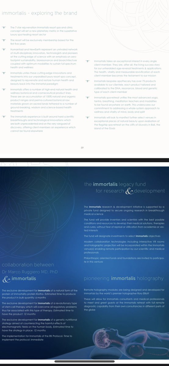 Regenerative Hospitals or Living Centers are also the Wave of the Now. Where these center sprout up all around the world &amp; are free for all w all the new technologies to heal the Microbiome &amp; Reverse Aging or Disease. Here was one Dr. Ruggiero was working on 10 years ago.
