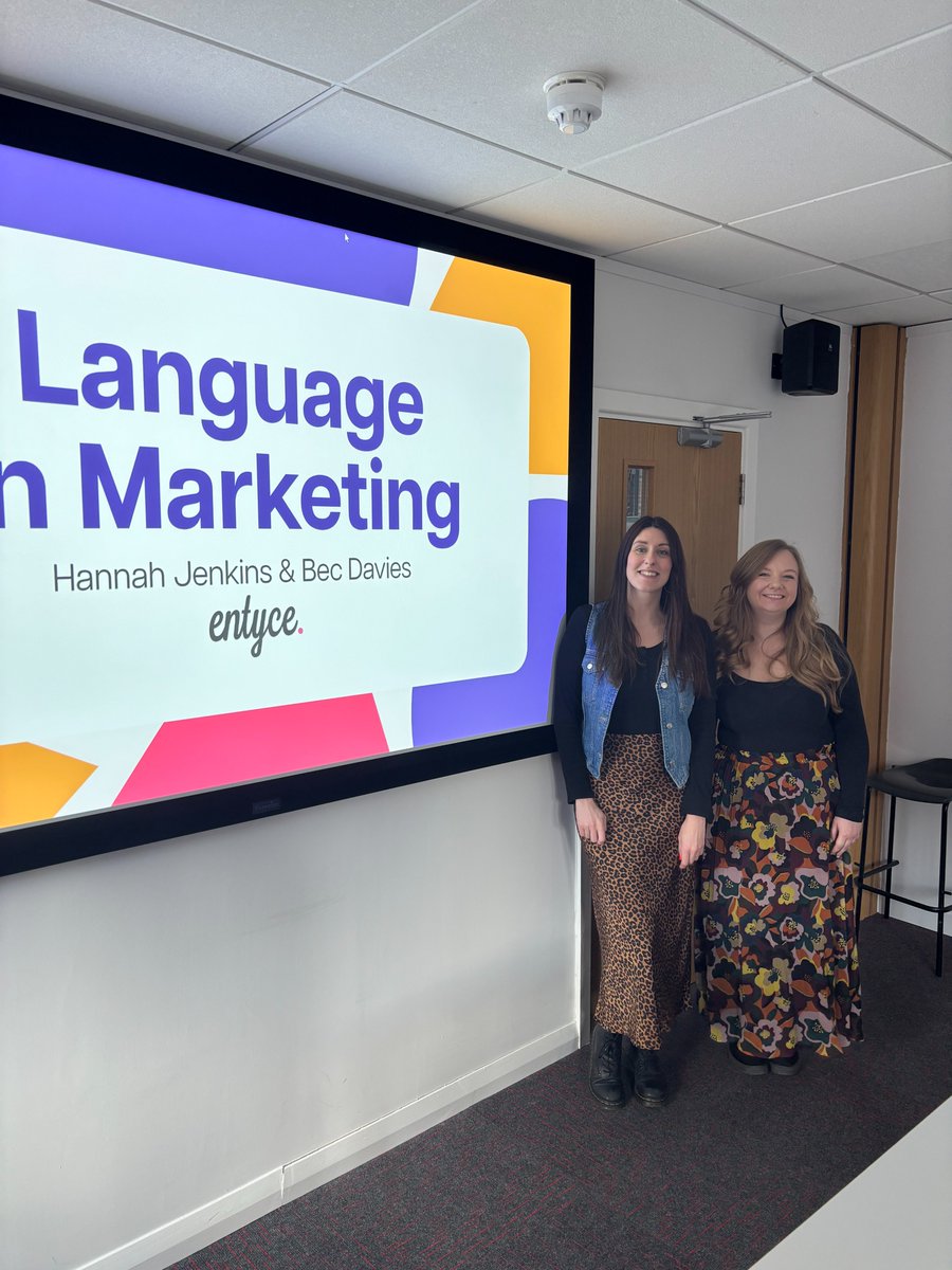 Entyce Creative | B Corp™ (@entycecreative) on Twitter photo Entyce go back to school (again!) 👩🎓
Earlier today, Hannah and Bec were invited back to <a href="/uochester/">University of Chester</a> to deliver a guest lecture to first year English language students all about the use of lanaguage within marketing.
#GuestLecture #Chester #EnglishLanguage Entyce go back to school (again!) 👩🎓
Earlier today, Hannah and Bec were invited back to <a href="/uochester/">University of Chester</a> to deliver a guest lecture to first year English language students all about the use of lanaguage within marketing.
#GuestLecture #Chester #EnglishLanguage