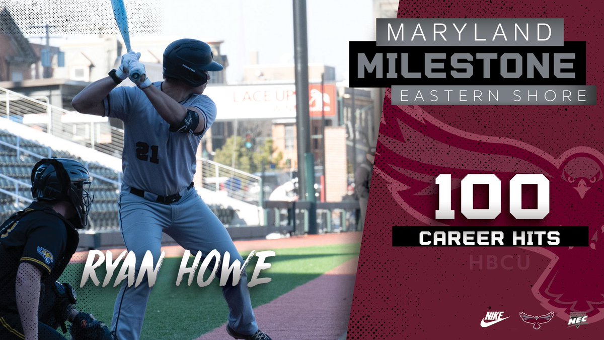 💯 Hitting the Century Mark! 💯

Congratulations to Ryan Howe for eclipsing 100 hits in his career during UMES weekend series against Towson! ⚾

#HawkPride | #SoarAboveandBeyond