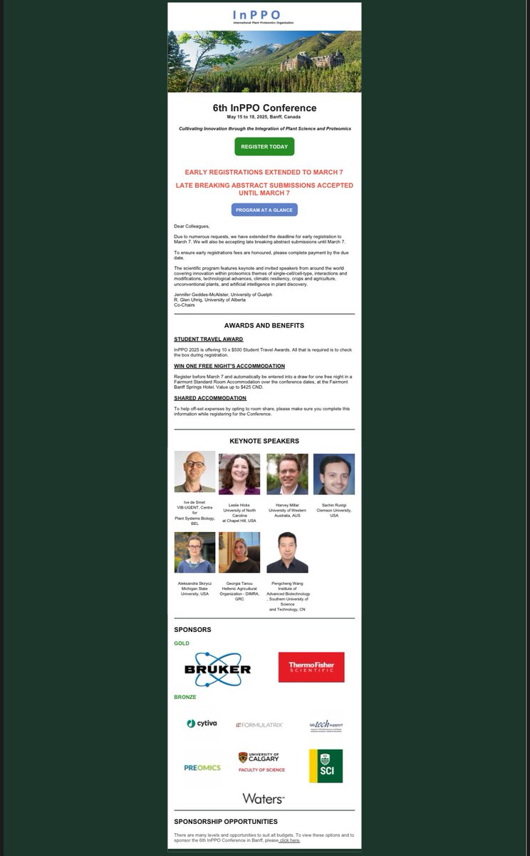 UhrigLab (@labuhrig) on Twitter photo !! INPPO 2025 Early Bird Registration Extended !!
Due to request, we have extended the early bird deadline to March 7th 2025.
Check out inppo2025.org to register today!
Multiple travel awards available for trainees and abstract selected talks available for everyone! !! INPPO 2025 Early Bird Registration Extended !!
Due to request, we have extended the early bird deadline to March 7th 2025.
Check out inppo2025.org to register today!
Multiple travel awards available for trainees and abstract selected talks available for everyone!