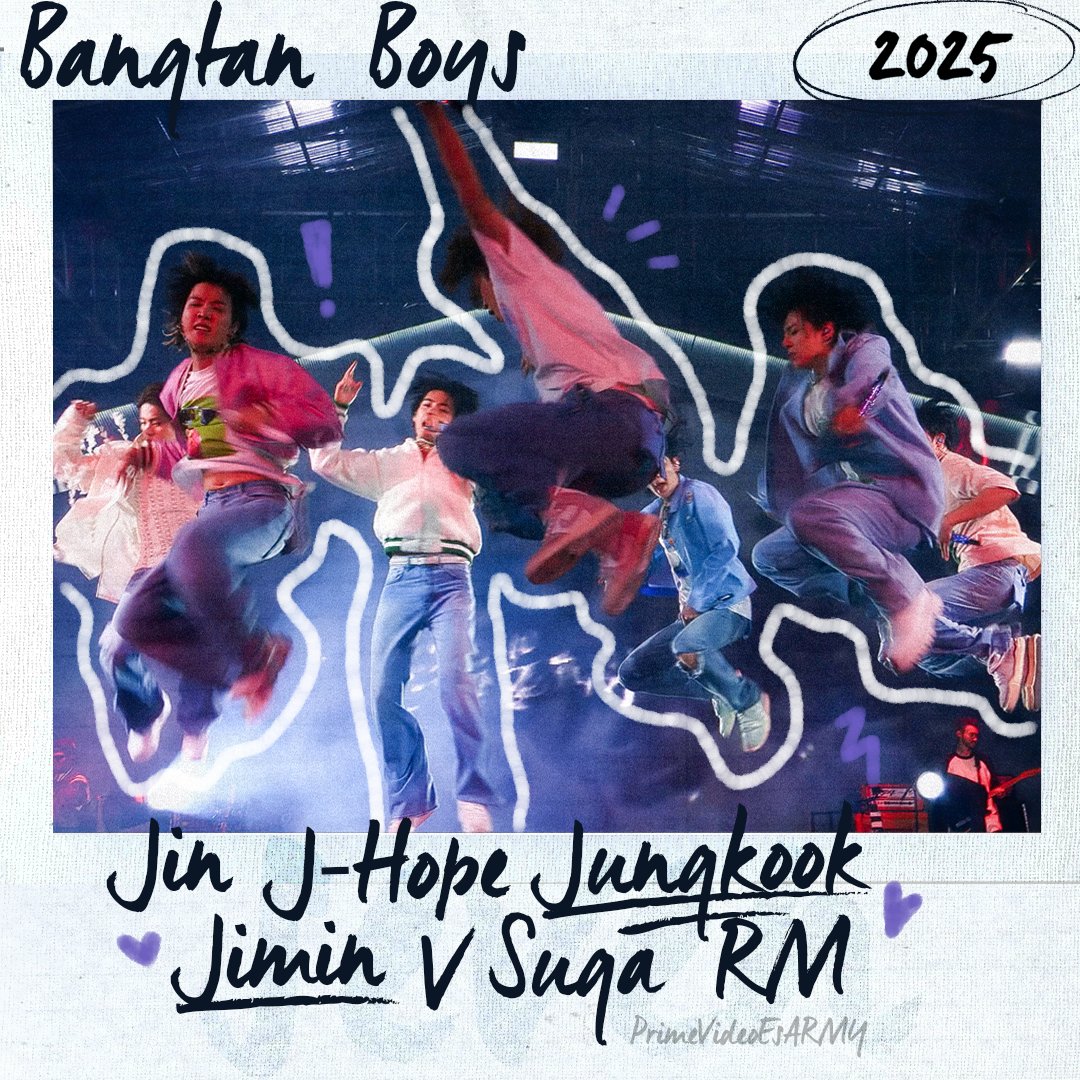 La vida nos pide mucho y nosotros solo les deseamos un 2025 lleno de los Bangtan Boys 💜

#BTSisSeven #BTS #ARMY #BTS_ARMY #남준 #진 #슈가 #제이홉 #지민 #뷔 #정국 #PrimeVideoEsARMY 🫰🏼💜