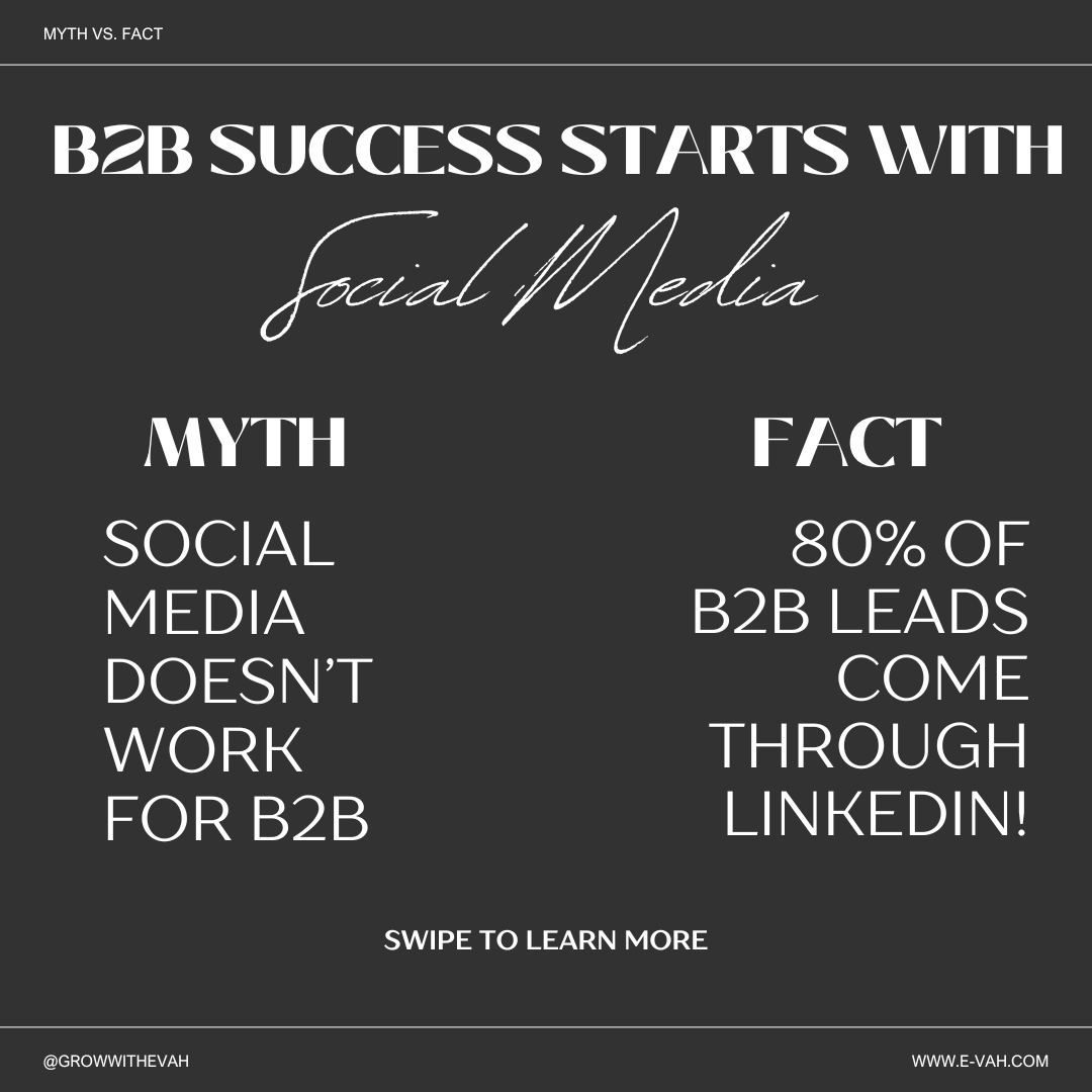 GrowWithEVAH's tweet photo. B2B success starts with social media! 🚀 Build relationships, share insights &amp; drive leads with the right strategy. DM us to get started!  

#B2BMarketing #LeadGeneration #SocialMediaForBusiness #B2BSuccess https://t.co/XdkTQqW6aM