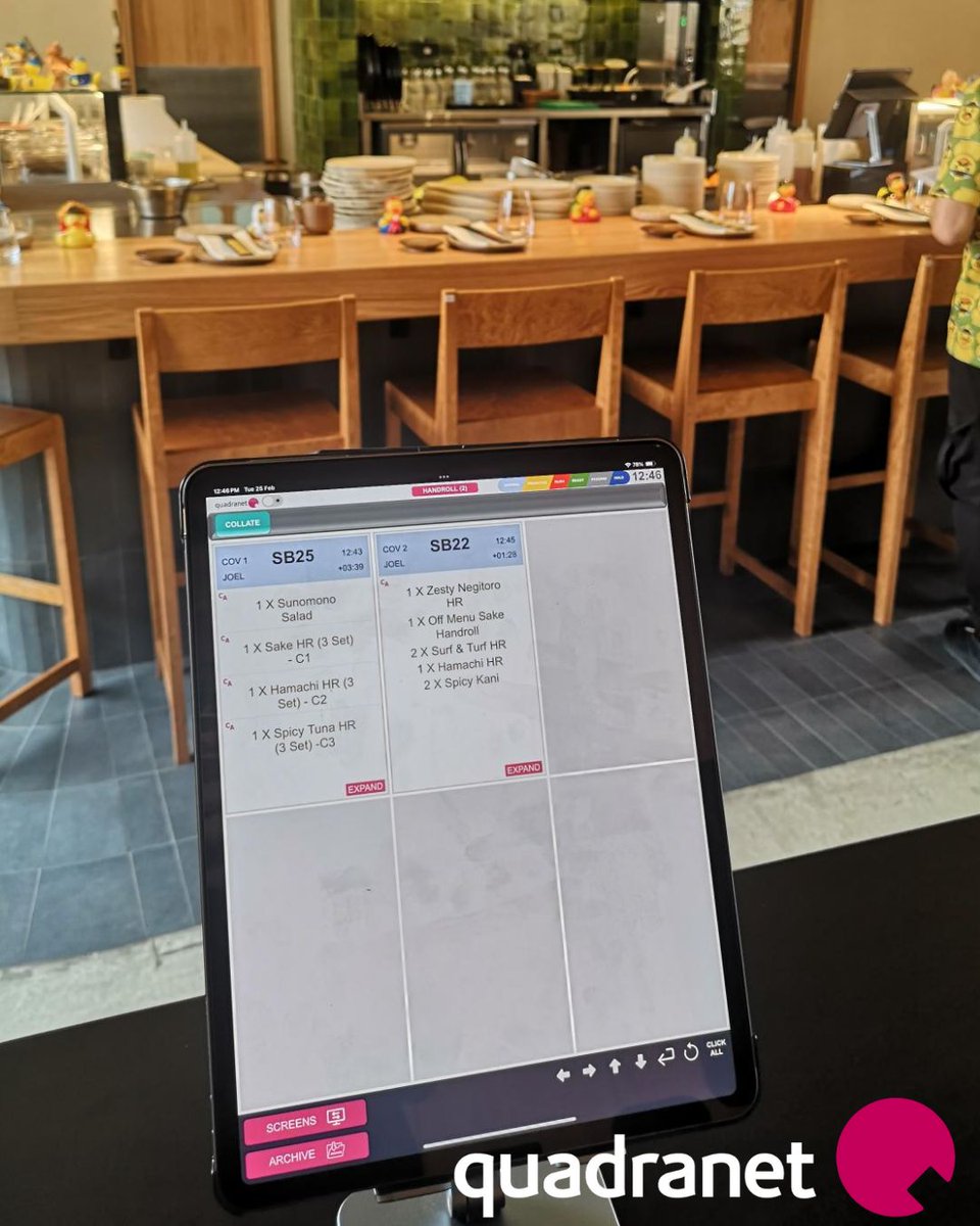 QuadranetSys's tweet photo. Kitchen screens done right. Fully configurable on any device. 
#epos
#uaehospitality
#ukhospitality https://t.co/ay6NOjUAJl