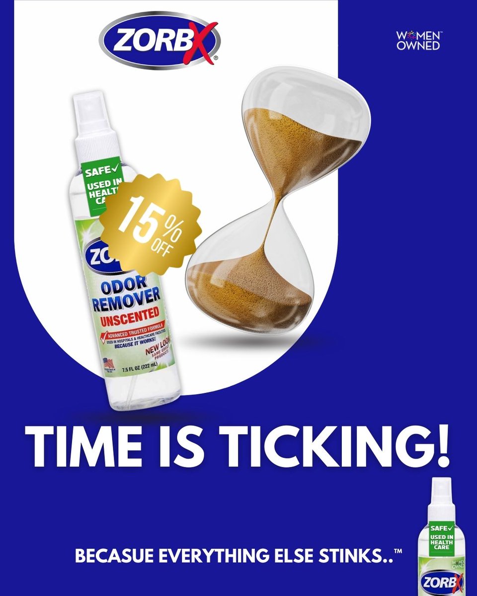 ZorbxProducts's tweet photo. Visit: https://t.co/4mC7w3PeIl

🕒 Time is ticking! Enjoy 15% OFF EACH ITEM at https://t.co/350U4HXVXK with code ZORBX2025 at checkout! Plus, get FREE SHIPPING on orders over $49! Don’t miss out on this amazing deal! 🌟

p.s. You'll get a FREE 2oz travel-size odor remover with... https://t.co/y7vMUEWLWq