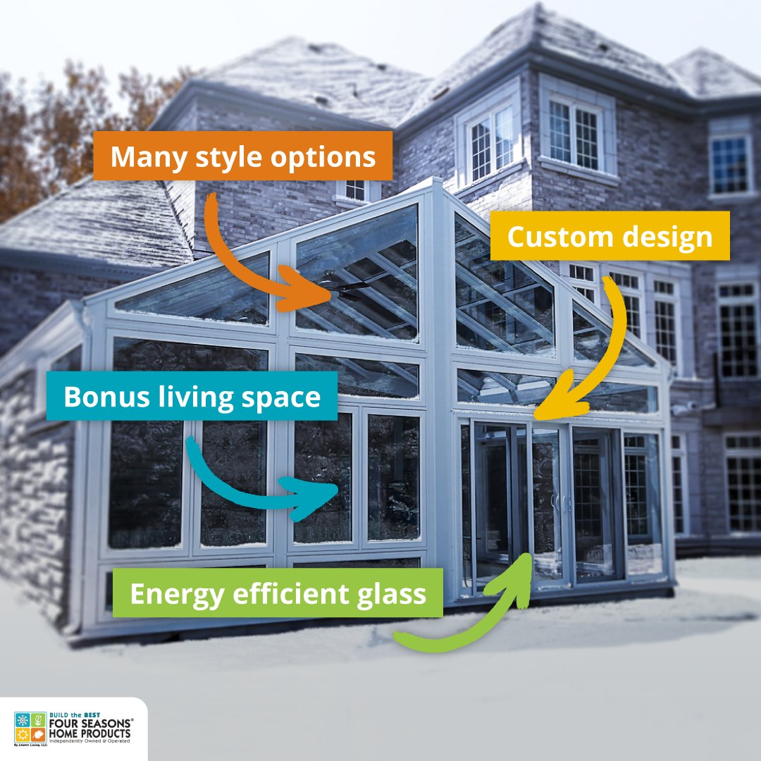 Host a cozy roast with friends and family in a Four Seasons Sunroom! 🍖

The panoramic view makes it the perfect spot to enjoy delicious food and festivities. ☀️🏠

Get a free quote today!

pulse.ly/yheuukjonz

#sunroom #home #kansascity #conservatory