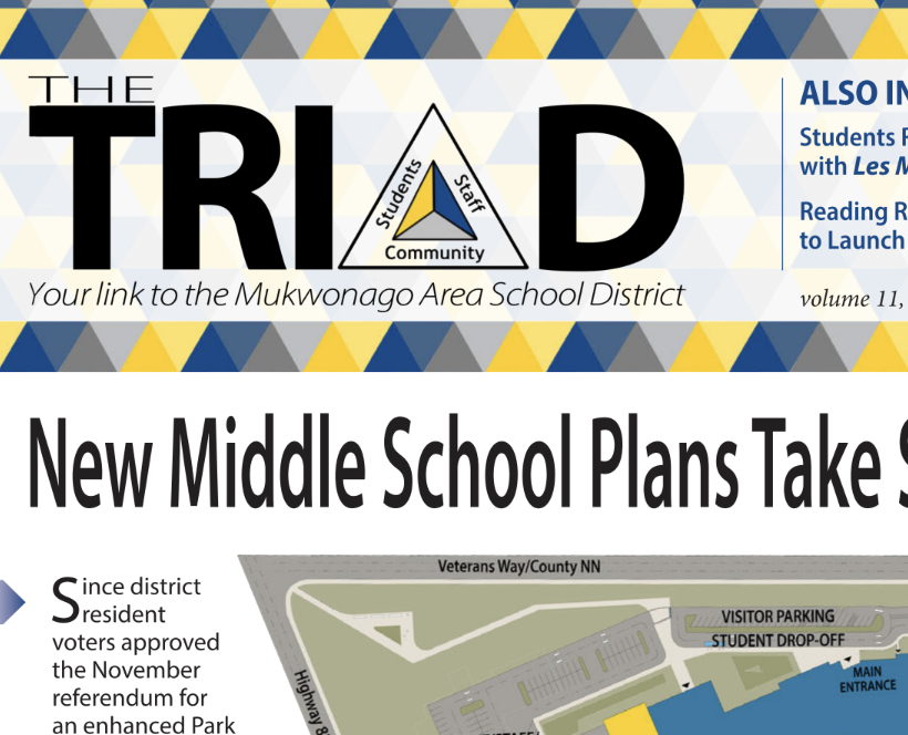 The Winter Triad will be hitting mailboxes soon!  Check it out today online and learn about the new middle school plans taking shape, how MASD kids rocked the PAC in Les Mis, updates from around the district in our News Bytes, and more!

View it today at ow.ly/OF9s50V6bPy