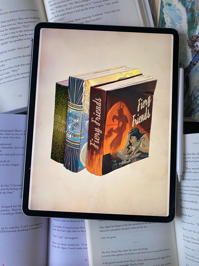 EverAfterPrint's tweet photo. It’s incredibly tragic that Fiery Fiends isn’t a real book 😔 Guess we’ll need to be captured by a vampire queen with great taste to get it ✌️😌 https://t.co/PYj1Dr71jx