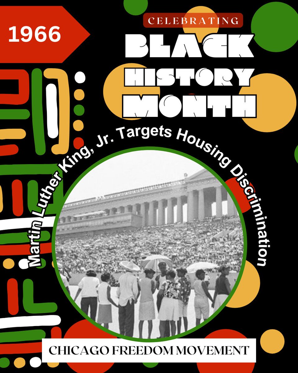 In honor of #BlackHistoryMonth, we're spotlighting key moments in Black #PlanningHistory

1966: On July 10, Martin Luther King Jr. spoke at a rally at Chicago's Soldier Field supporting the Chicago Freedom Movement, which was aimed at eliminating discriminating practices.
