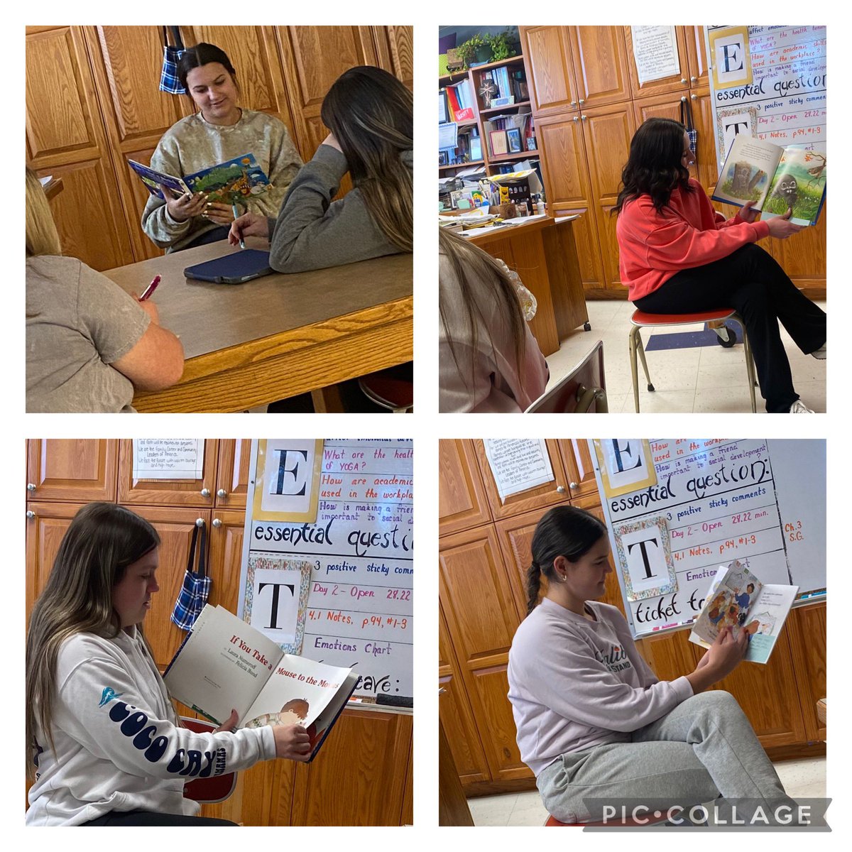 Early Childhood Education students presenting a lesson to their “students” from children’s literature. 

This exercise helps them prepare for their upcoming  internships at various locations. 

#sayyestofcs