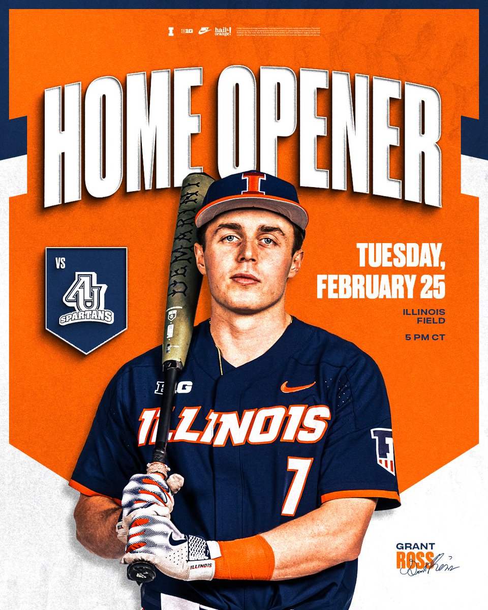 🔶 Home Opener 🔷

🆚 Aurora
🏟️ Illinois Field
⏰ 5 PM CT
📺 ow.ly/W9pt50V6cbt
📊 ow.ly/gIj350V6cbw