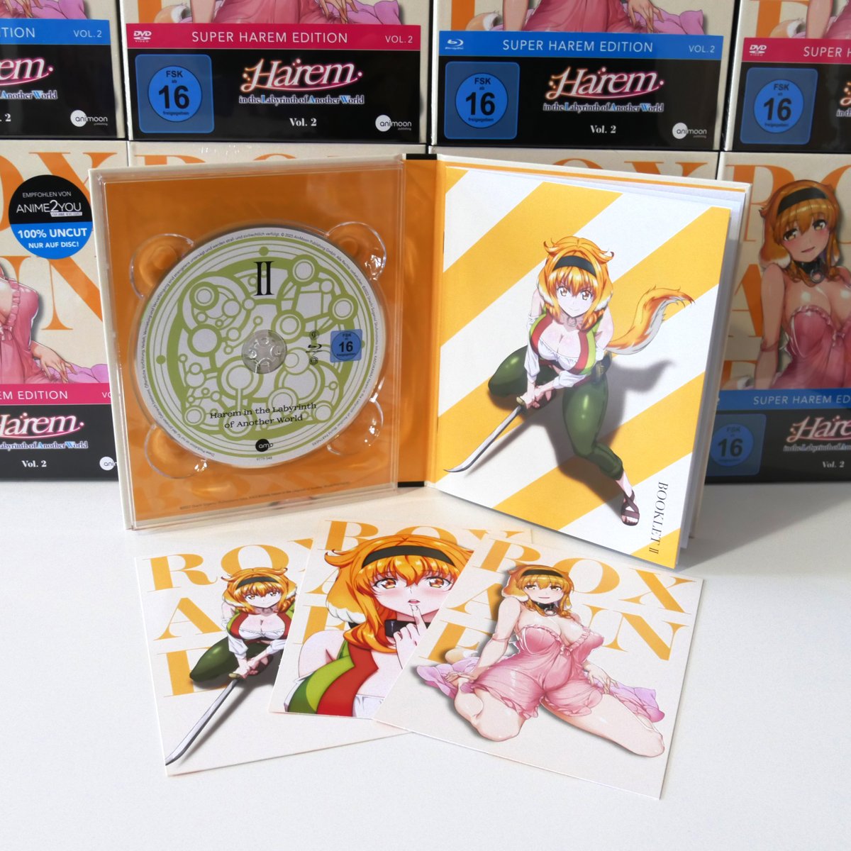 AniMoonAnime's tweet image. 🥵HAREM IN THE LABYRINTH OF ANOTHER WORLD Vol.2 ist da und wir sind schon fleißig am Verpacken für unsere Vorbesteller:innen!📦

😳Du hast noch nicht bestellt? Nur noch bis Freitag erhältst du den Vorbesteller-Rabatt: shorturl.at/VwzCl

#animoon #anime #isekai #ecchi