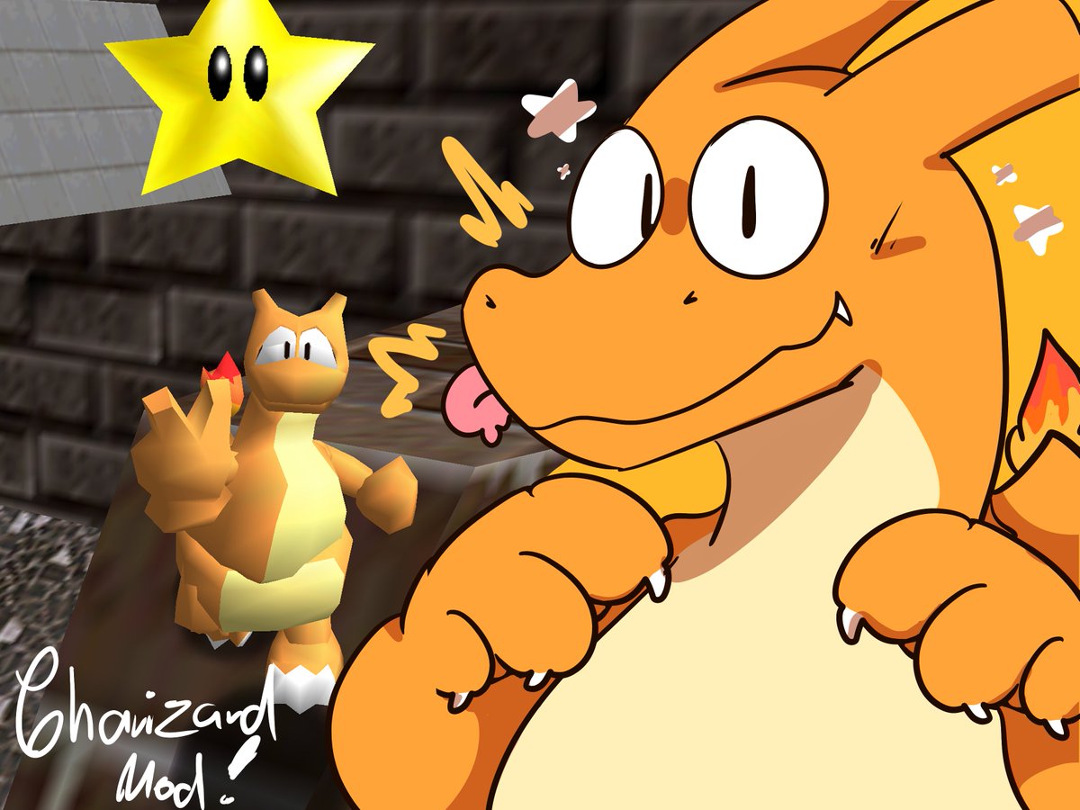ASplatim's tweet photo. Finally i can announce than the charizard mod for Coop deluxe is finally done!!! 
Get it here btwww ✨✨✨✨
https://t.co/N53CgXfQ3P https://t.co/5SjVmFS7Fw