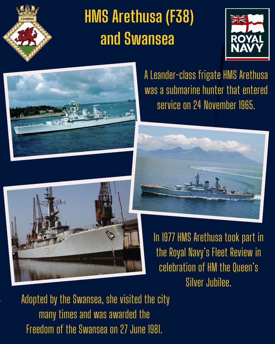 HMS Cambria (@hmscambria) on Twitter photo Swansea’s maritime heritage includes the City’s relationship with HMS Arethusa, formed during World War 2 and continued with the Leander-class frigate. If you have an image of the commemorative plaque please post below. <a href="/RNinWales/">Royal Navy in Wales Cymru</a> <a href="/RNReserve/">Royal Naval Reserve</a> <a href="/RFCAforWales/">RFCA for Wales</a> <a href="/SwanseaCouncil/">Swansea Council</a> Swansea’s maritime heritage includes the City’s relationship with HMS Arethusa, formed during World War 2 and continued with the Leander-class frigate. If you have an image of the commemorative plaque please post below. <a href="/RNinWales/">Royal Navy in Wales Cymru</a> <a href="/RNReserve/">Royal Naval Reserve</a> <a href="/RFCAforWales/">RFCA for Wales</a> <a href="/SwanseaCouncil/">Swansea Council</a>