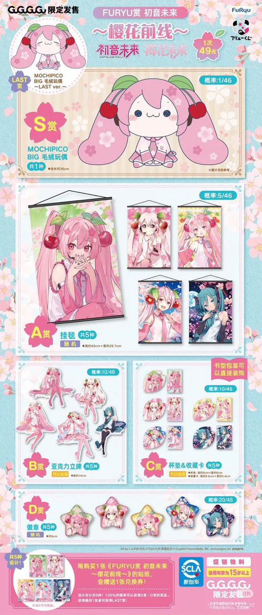 FURYUくじ 桜ミク 初音ミク GuGuGuGu限定発売 2025年3月9日発売予定 1