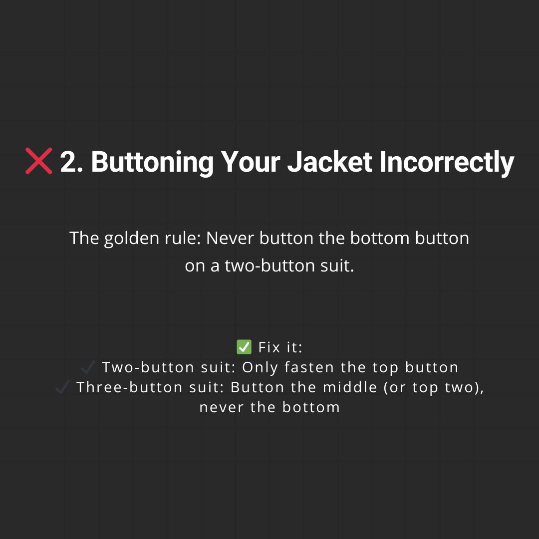 crowngents's tweet photo. Do you make these mistakes? Comment down below! #fashion #suit https://t.co/aVlIDxZoa4