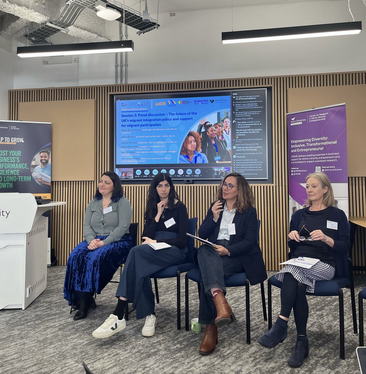 EUdelegationUK's tweet photo. Inspiring and thought-provoking discussions with EU citizen organisations and experts on empowering migrants to engage in civic and political life! #migrantparticipation Grateful to @CREMEatAston for organising such an interesting event! @AstonUniversity @RUDA_2019 https://t.co/SczT5LFrVS