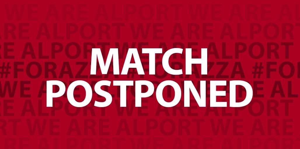 Whitchurch Alport Football Club (@alportfc) on Twitter photo MATCH OFF
This evening’s <a href="/MidlandLeague/">Capelli Sport Midland Football League</a> game at the <a href="/GetMovingEstate/">Get Moving</a> Stadium against <a href="/stone_OA/">Stone Old Alleynians Football Club</a> has been called off due to a waterlogged pitch. A new date will be announced in due course #WeAreAlport🔴⚪️ MATCH OFF
This evening’s <a href="/MidlandLeague/">Capelli Sport Midland Football League</a> game at the <a href="/GetMovingEstate/">Get Moving</a> Stadium against <a href="/stone_OA/">Stone Old Alleynians Football Club</a> has been called off due to a waterlogged pitch. A new date will be announced in due course #WeAreAlport🔴⚪️