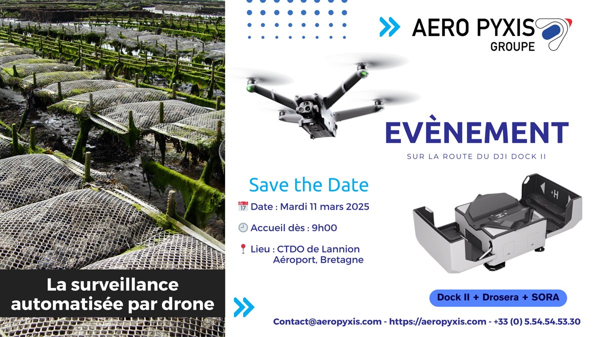J’organise l’événement “Drone de surveillance automatique. Quels usages ? Quelles réglementations ?”. N’hésitez pas à y assister le 11 mars. linkedin.com/events/dronede…