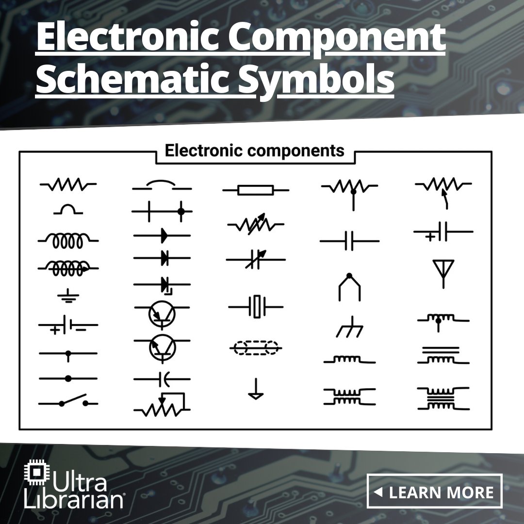 Schematic symbols can vary slightly, and designers need to be aware that multiple symbols may mean the same thing. There is a wide variety of electronic component schematic symbols, with this article covering the most common symbols: hubs.la/Q035FKtR0