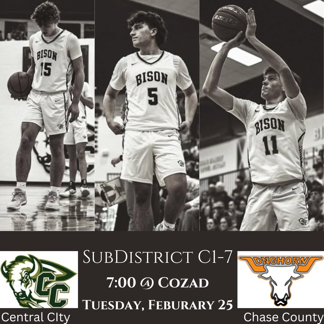 Bison Productions (@bisonproductio1) on Twitter photo It's time for the Boys Bball team to start their post season journey tonight!
Let's Go Bison!
<a href="/ccpsactivities/">Central City Bison</a> <a href="/cc_bisonbball/">CC Bison Basketball</a> It's time for the Boys Bball team to start their post season journey tonight!
Let's Go Bison!
<a href="/ccpsactivities/">Central City Bison</a> <a href="/cc_bisonbball/">CC Bison Basketball</a>