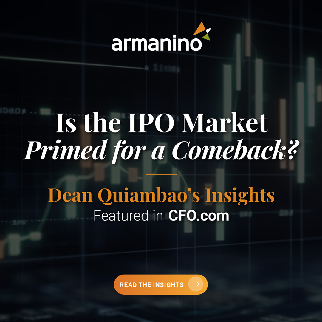 The IPO market is gaining momentum. 🔥

<a href="/DEAN_CPA/">Dean Quiambao</a> spoke with <a href="/cfo/">CFO</a> to share his top tips for CFOs navigating going public and how key themes like communication and data preparation make the #IPO process a success.

Check out Dean’s full interview:: ow.ly/2iLz50V5N3Q