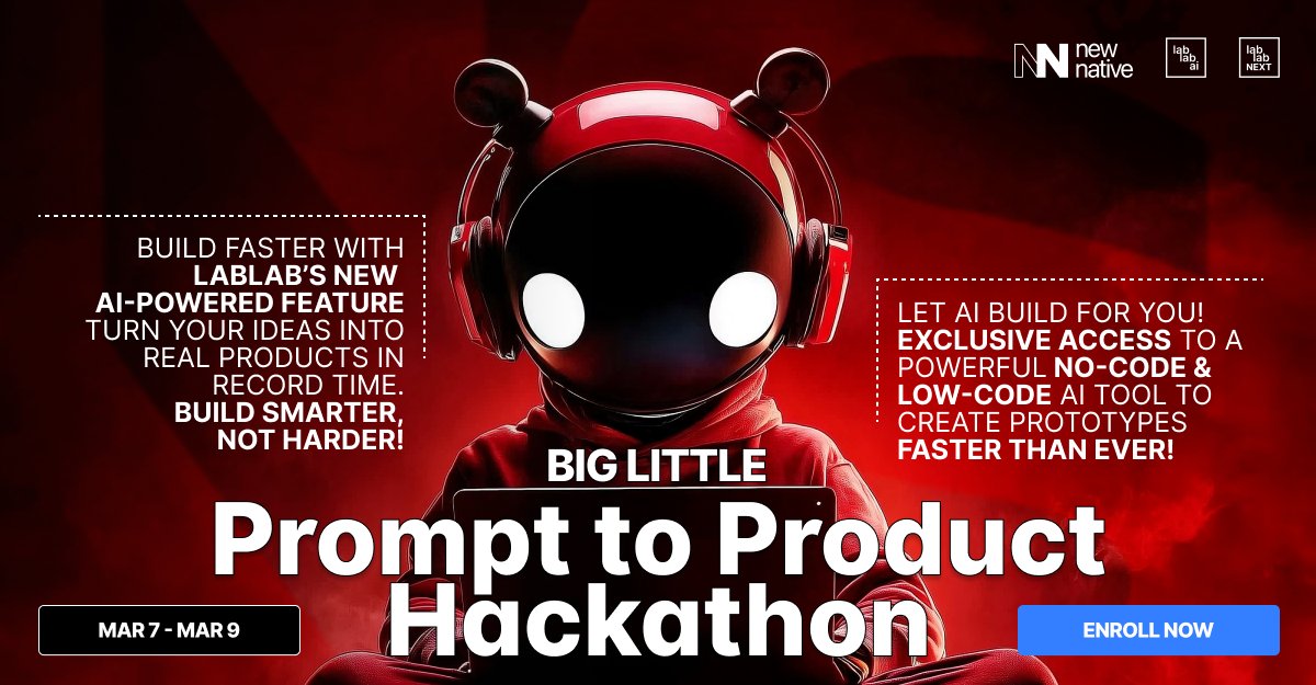 🚀 LIMITED SPOTS: Let AI Build for You! This Hackathon Changes…Everything.
What if building software was as easy as writing an idea? What if, instead of struggling with endless lines of code, you could focus on what really matters - your vision, creativity, and innovation?  You