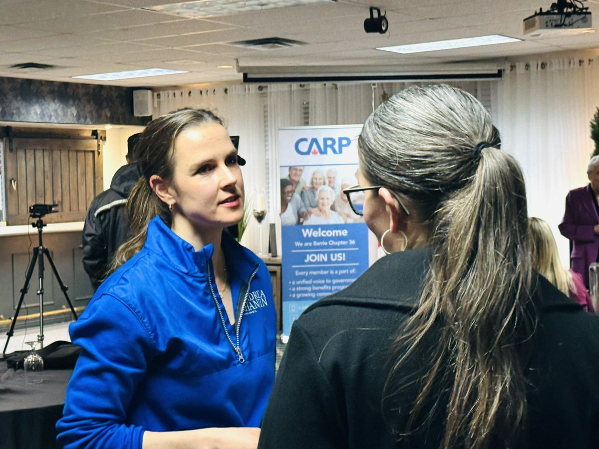 Andrea_Khanjin's tweet photo. Thank you @BarrieChamber and @CarpAdvocacy for hosting #MeetTheCandidates event to discuss our election priorities.
@FordNation and @OntarioPCParty will protect #BarrieInnisfil workers and businesses, while fighting U.S. tariffs.
On February 27th, #VotePC and #ProtectOntario! https://t.co/uvJShT97ju