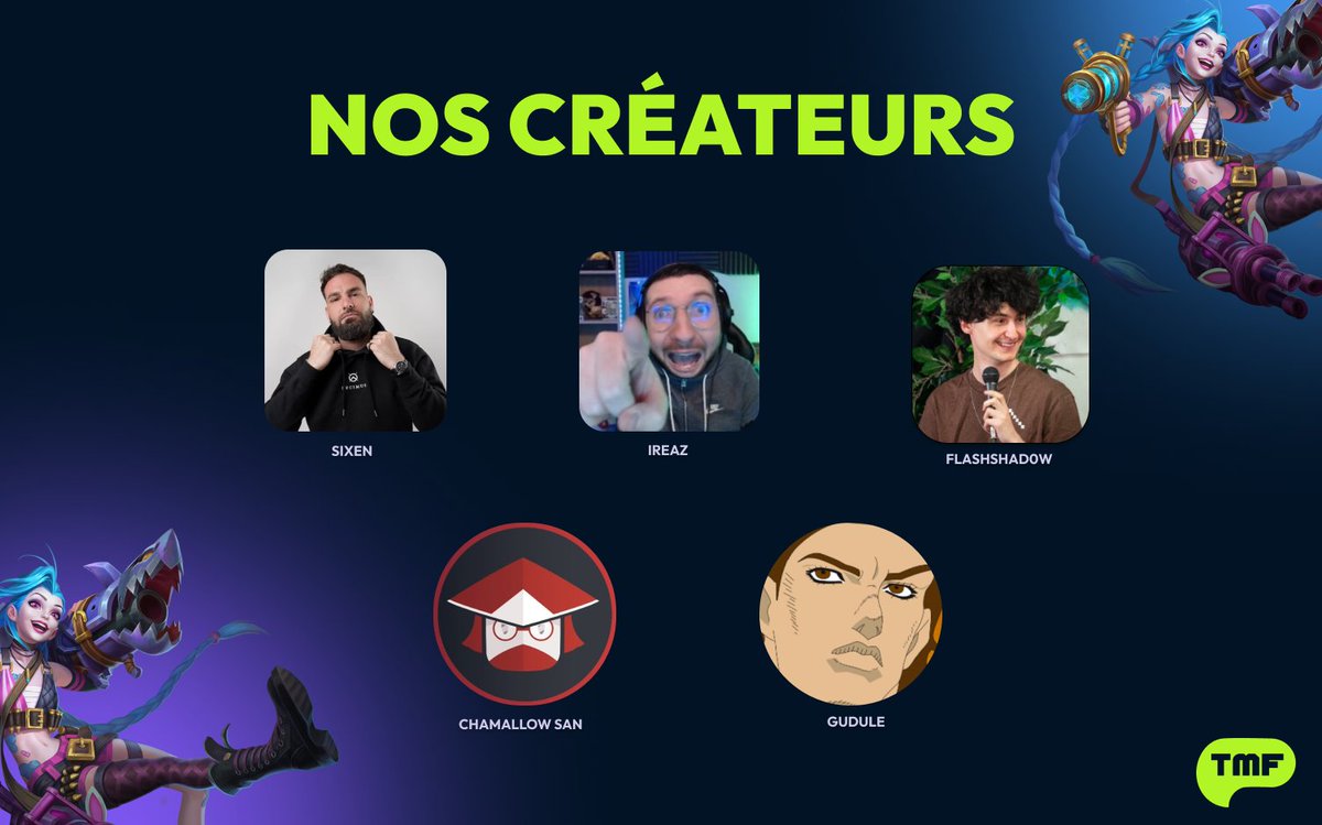 JoinTMF's tweet image. Voici la liste de nos créateurs ! BIENVENUE

On a hâte de vous préparer plein de contenus autour de The Mates Finder 🫡
(on a tellement d'idées)