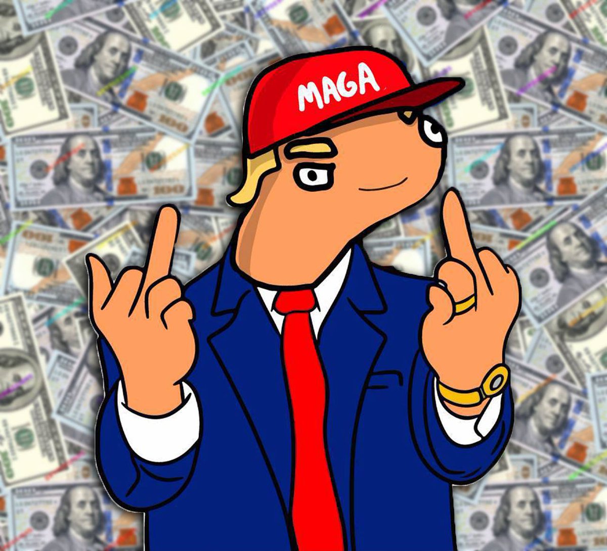 Morning, patriots!

Tremp checking in, markets are garbage. 🗑️

Big league mess, prices are a joke but we’re still fighting! 🥊

I’m standing tall, middle fingers out, king of this chaos.

Hands up, we’re powering through the dump!

No surrender, just pure guts.