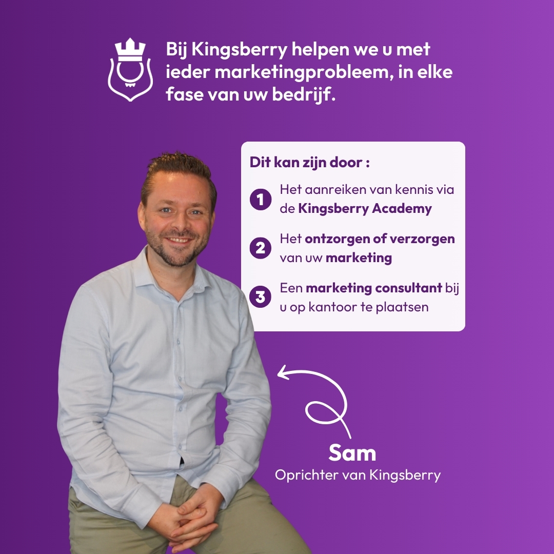 Kingsberry draait om impact maken. 💥
We combineren strategisch CEO-denken, creatieve werkwijzen en data-gedreven efficiëntie om merken te bouwen die meer en meer marktaandeel innemen.

Kan je onze hulp gebruiken? Laat het ons weten! 👉 kingsberry.be