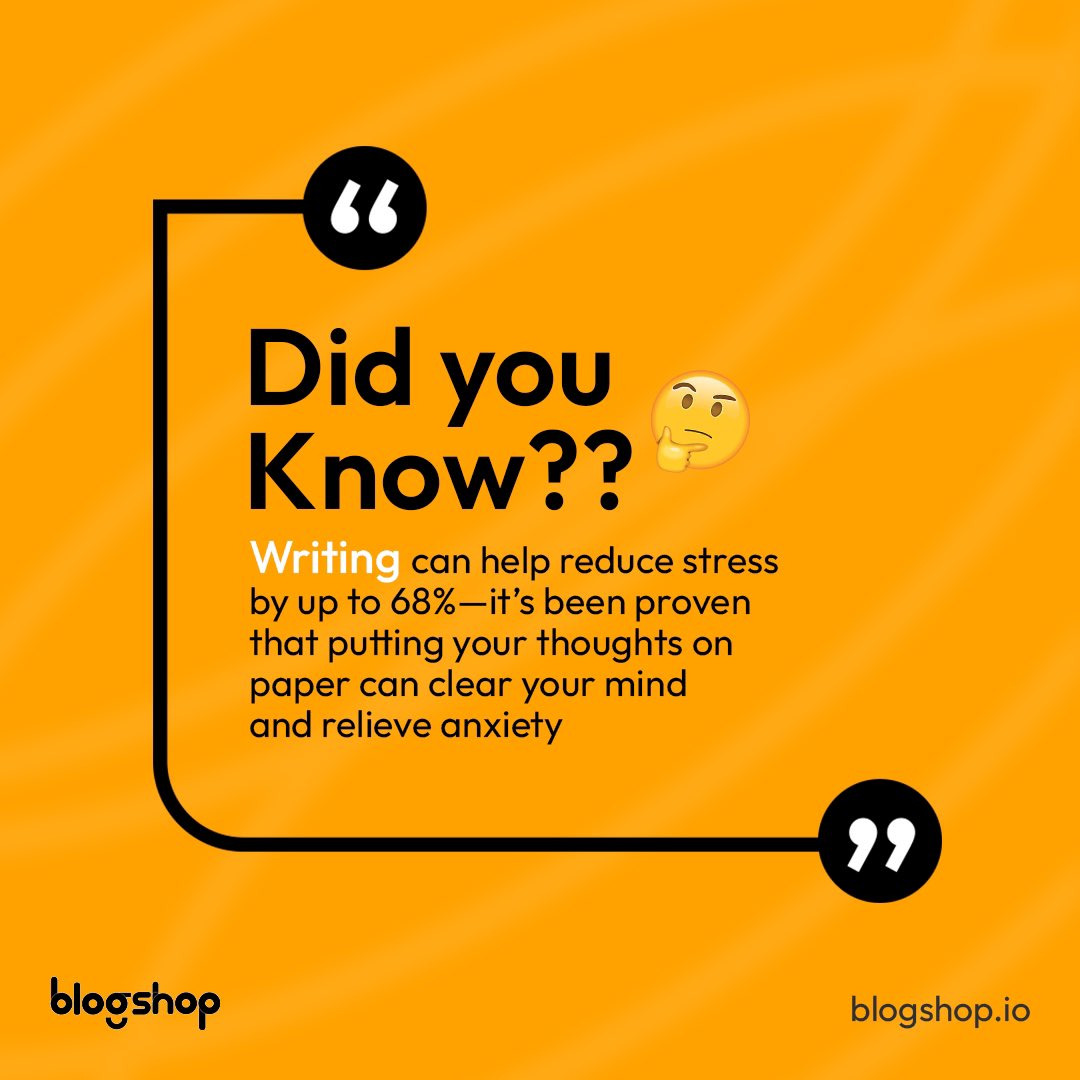 blogshopmedia's tweet image. What’s your favorite thing to write about?

We’re all ears on Blogshop - share your stories with us✍🏽📝
#blogshop #funfact #writerscommunity