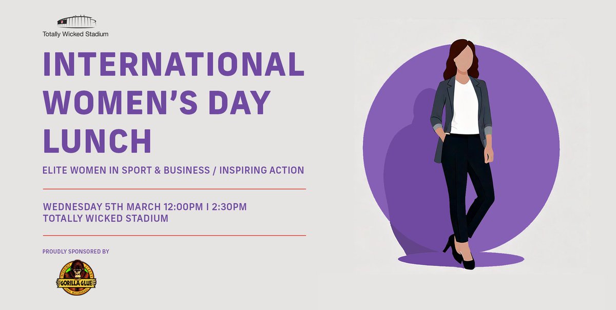🌍✨Join us for a powerful celebration of elite women in sport and business at our International Women’s Day Lunch! ✨🌍

Tickets £35pp I More info here ➡️ bit.ly/4biWwli

#IWD2025 #WomenInBusiness #Networking #Empowerment #InternationalWomensDay #WomenSupportingWomen